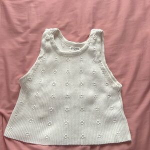 cute white STORIA corp top